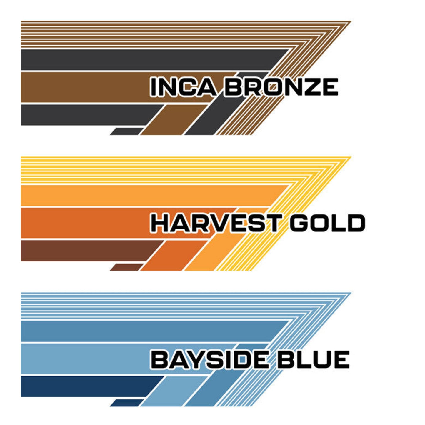 Decal Body Stripe Kit (Kiah River) for the Toyota LandCruiser 78 Series Troop Carrier (1999-) (view 3)