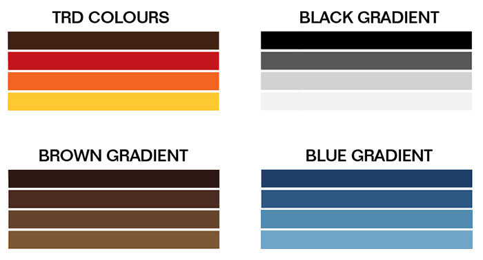 Broome body stripe kit - BJ73 BJ74 MWB Land Cruiser colour reference