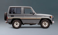 Brussels body stripe kit - BJ70/BJ71/Bundera SWB Land Cruiser grey vehicle