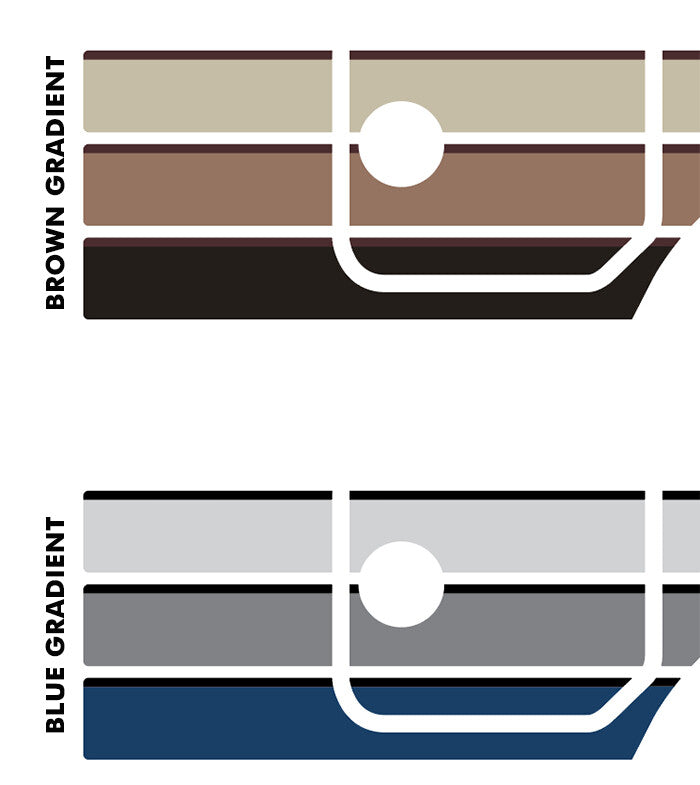 Brussels body stripe kit - BJ70/BJ71/Bundera SWB Land Cruiser colour reference