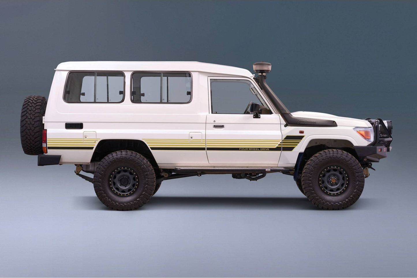 Decal Body Stripe Kit (Townsville) for the Toyota LandCruiser 78 Series Troop Carrier (1999-) (view 3)