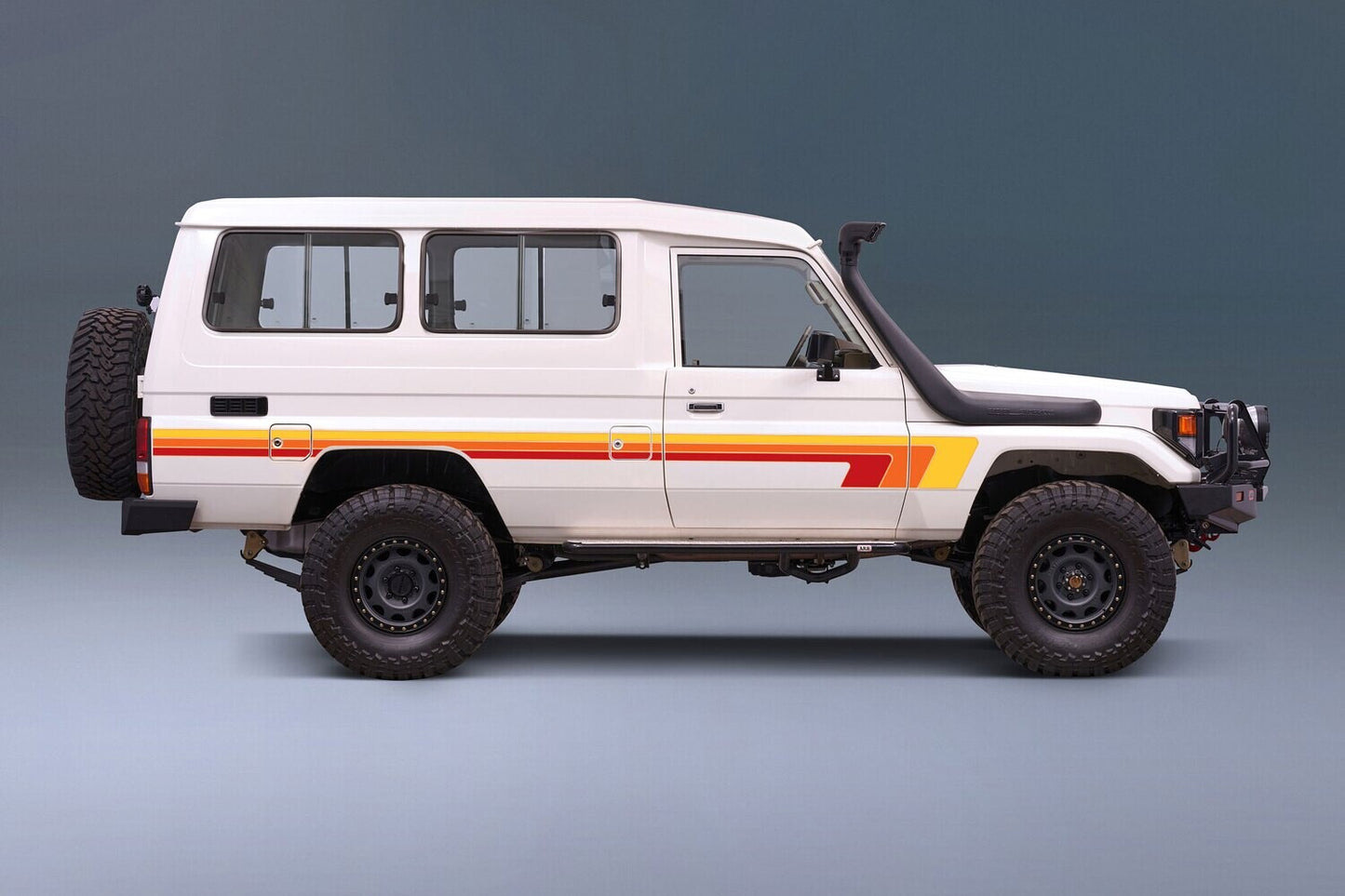 Ballina body stripes kit - J75 Series Toyota Land Cruiser Troop Carrier Sunrise Inverted vehicle