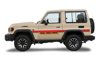California body stripe kit - Toyota LandCruiser LC71 2023+ tan vehicle