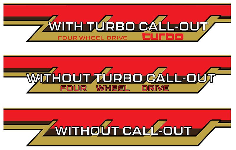 California body stripe kit - Toyota LandCruiser LC71 2023+ call-out options