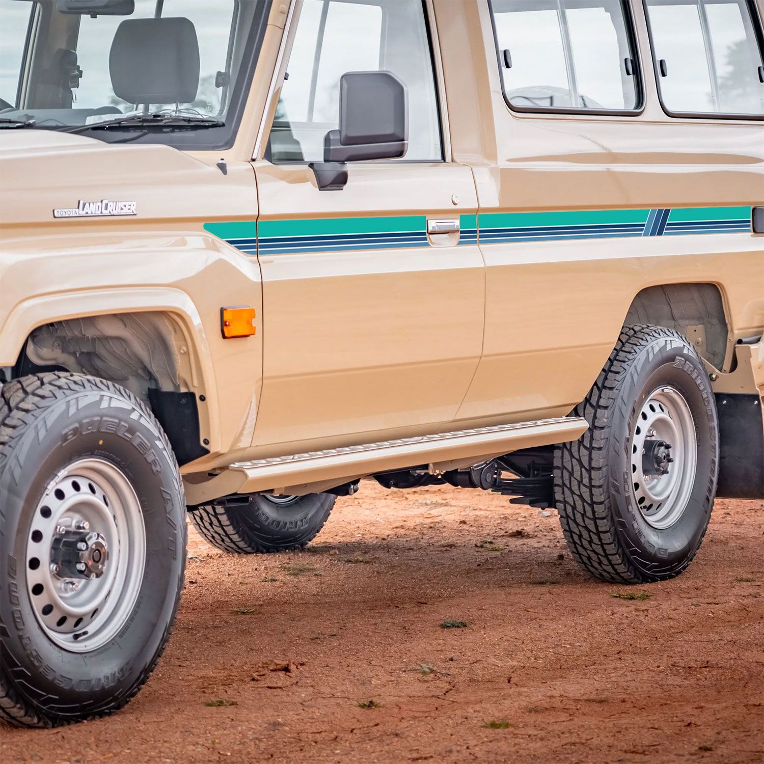 Touge source image 14 for Decal Body Stripe Kit (Mount Isa) - 78 Series Troop Carrier (1999-)