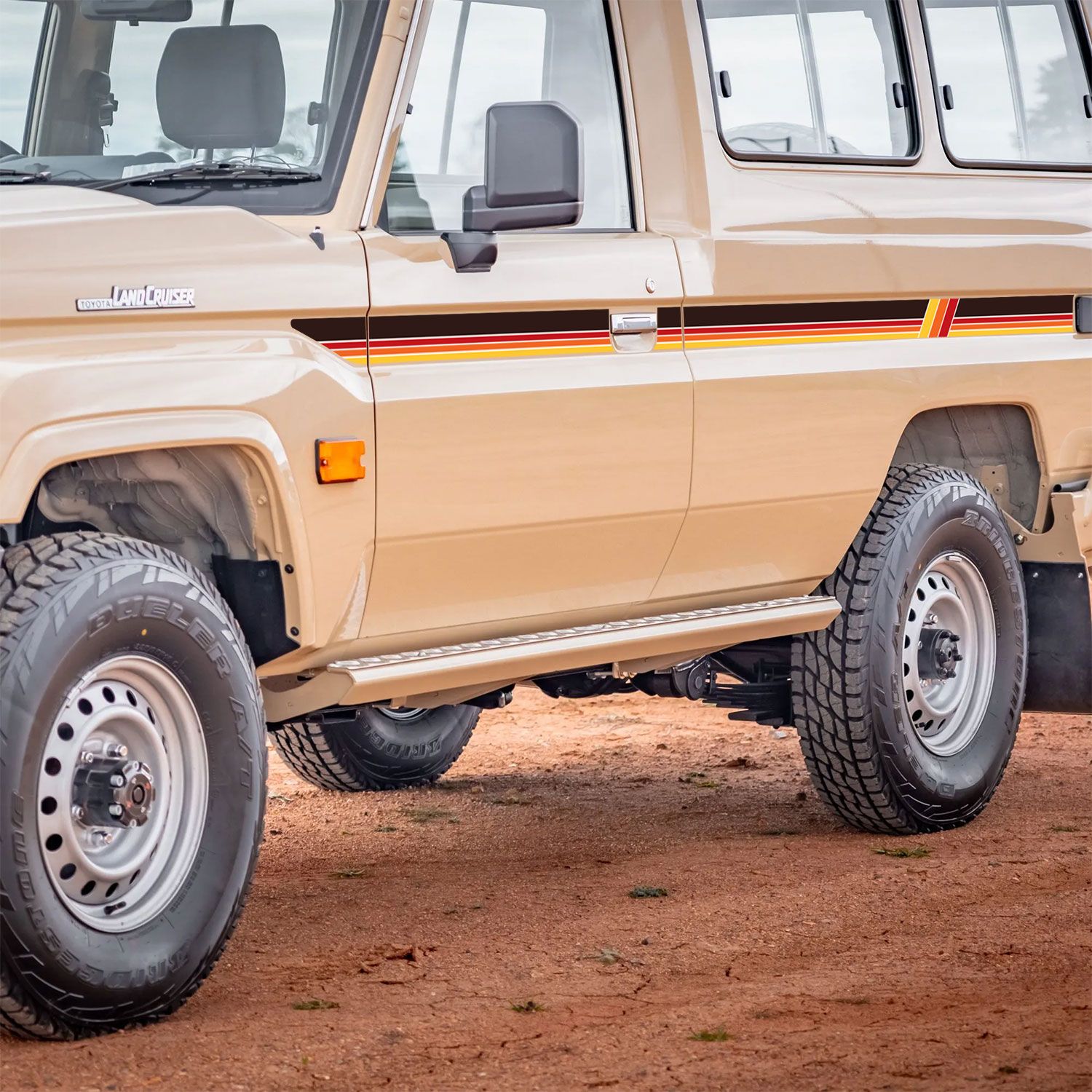 Touge source image 19 for Decal Body Stripe Kit (Mount Isa) - 78 Series Troop Carrier (1999-)