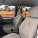 Black Duck Canvas Seat Covers for the Toyota LandCruiser 76 Series Wagon (09/2016 - 2023)