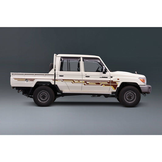Decal Body Stripe Kit (Doha) for the Toyota LandCruiser 79 Series Dual Cab (2012-)
