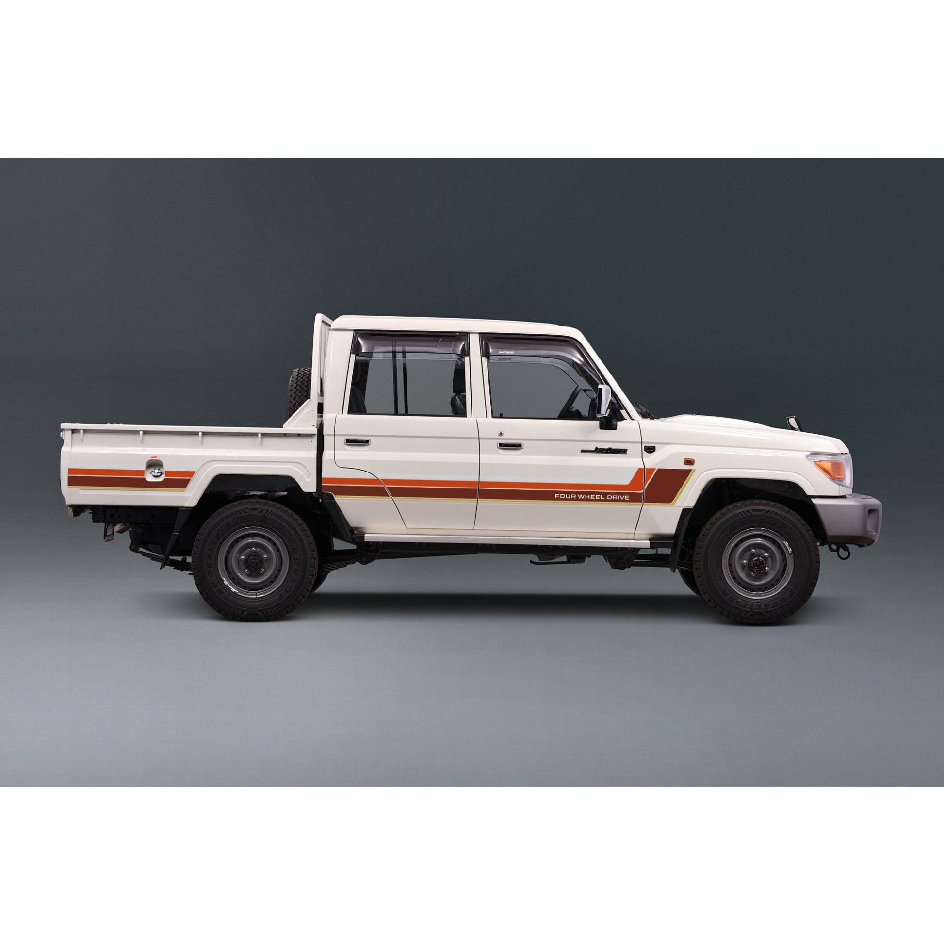 Decal Body Stripe Kit (Renmark) for the Toyota LandCruiser 79 Series Dual Cab (2012-) (view 4)