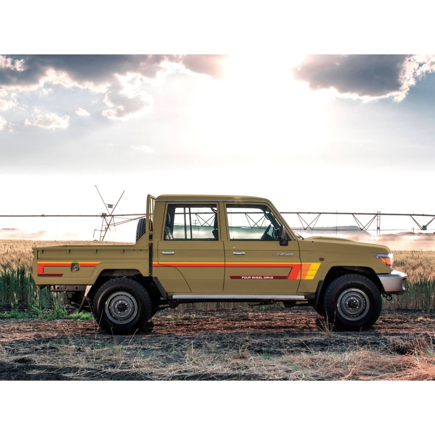 Decal Body Stripe Kit (Tweed) for the Toyota LandCruiser 79 Series Dual Cab (2012-)