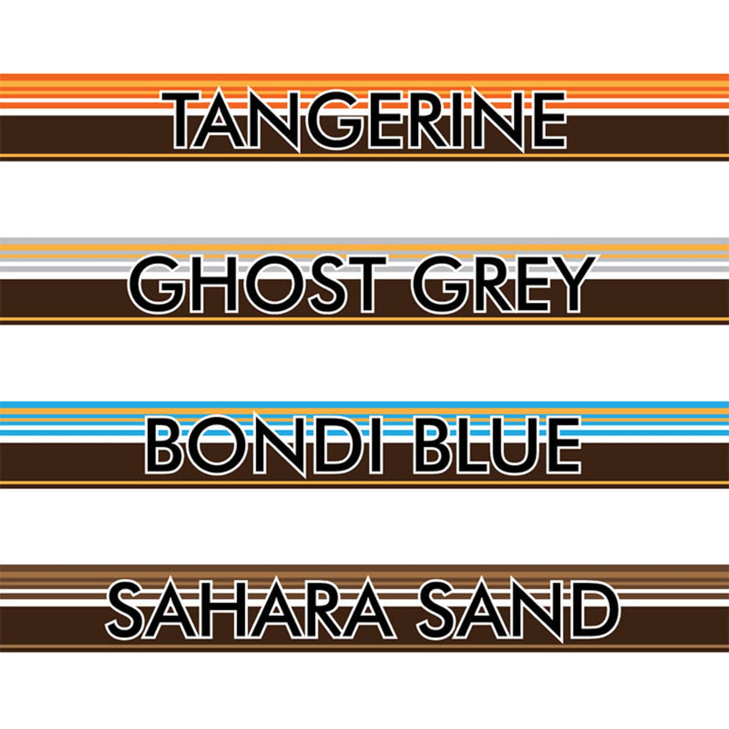 Decal Body Stripe Kit (Tarcutta) for the Toyota LandCruiser 75 Series (1985–1999) (view 7)