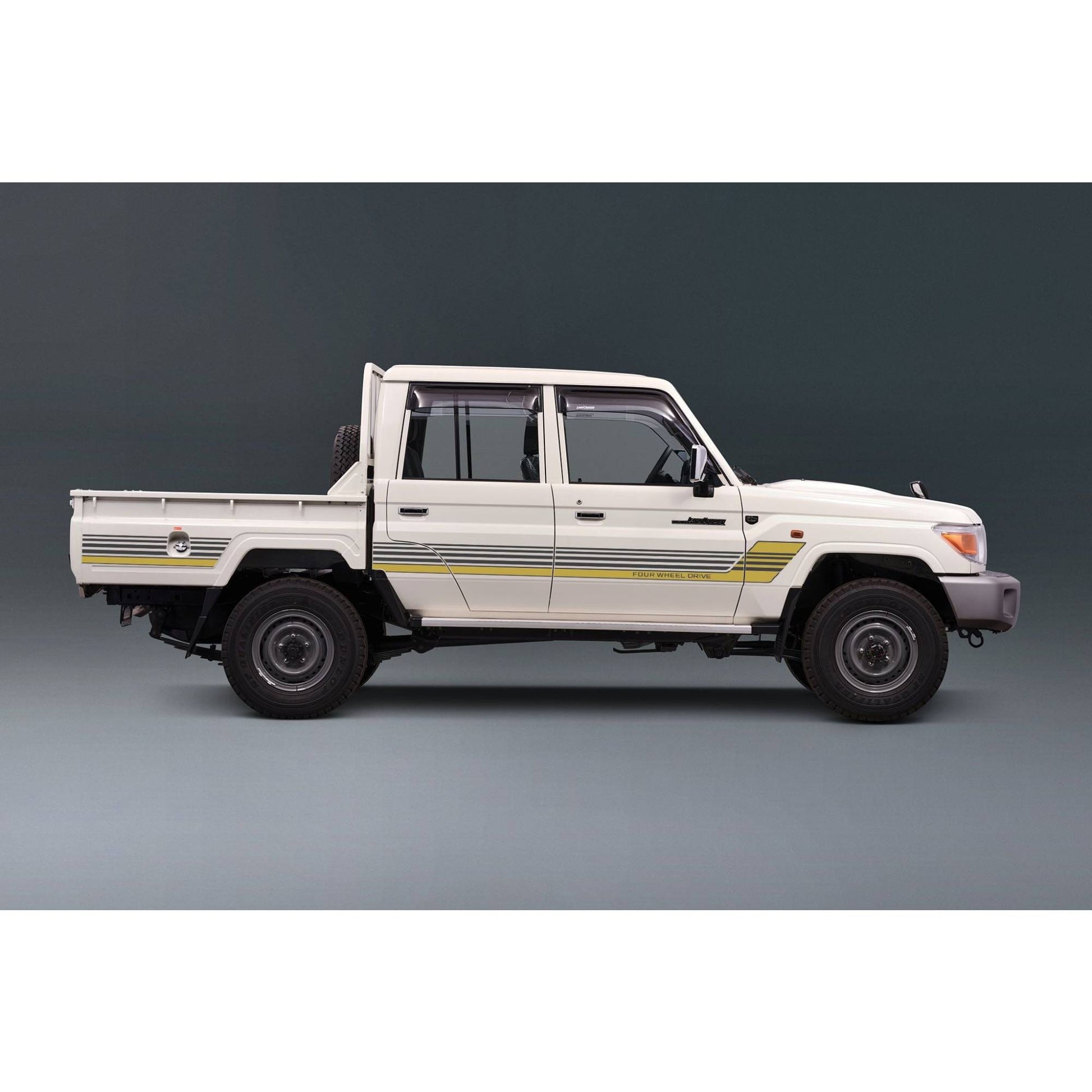Decal Body Stripe Kit (Townsville) for the Toyota LandCruiser 79 Series Dual Cab (2012-) (view 2)