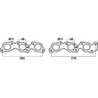 Exhaust Manifold Gasket Set - 70/75/80/100 Series 4.5L 1FZ & 1FZ-FE