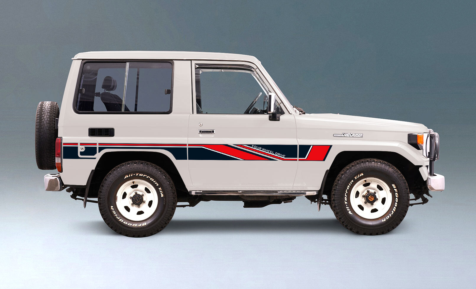 70 Series Land Cruiser Decal Body Stripe Kit (Barossa) -  71 Series/Bundera (1984–)