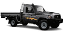 70 Series Land Cruiser Decal Body Stripe Kit (Bundeena) - 75/79 Series Single Cab (1985-)