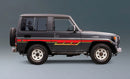 70 Series Land Cruiser Decal Body Stripe Kit (California) -  71 Series/Bundera (1984–)