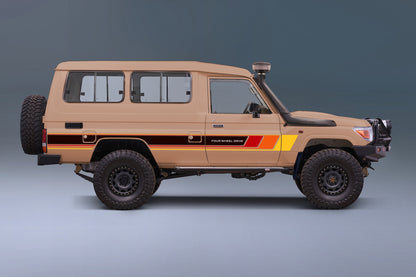 70 Series Land Cruiser Decal Body Stripe Kit (Cobar) - 78 Series Troop Carrier (1999-)