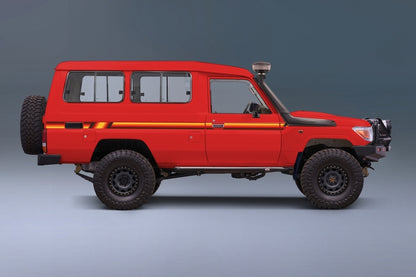 70 Series Land Cruiser Decal Body Stripe Kit (Cooma) - 78 Series Troop Carrier (1999-)