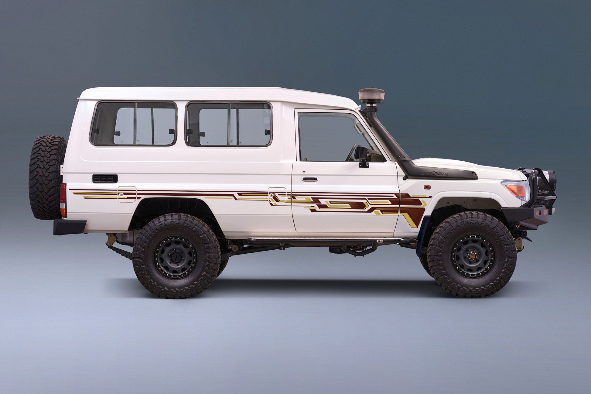 70 Series Land Cruiser Decal Body Stripe Kit (Doha) - 78 Series Troop Carrier (1999-)