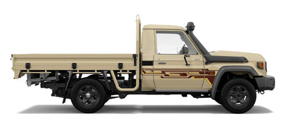 70 Series Land Cruiser Decal Body Stripe Kit (Doha) - 79 Series Single Cab (1999-)