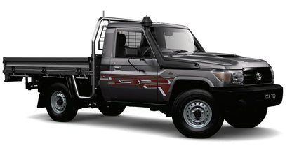 70 Series Land Cruiser Decal Body Stripe Kit (Doha) - 79 Series Single Cab (1999-)
