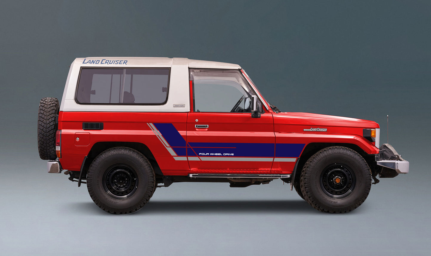 70 Series Land Cruiser Decal Body Stripe Kit (Fairbridge) - 73/74 Series (1984–1990)
