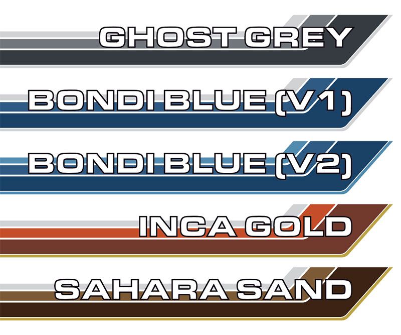 70 Series Land Cruiser Decal Body Stripe Kit (Renmark Type-1) - 78 Series Troop Carrier (1999-)