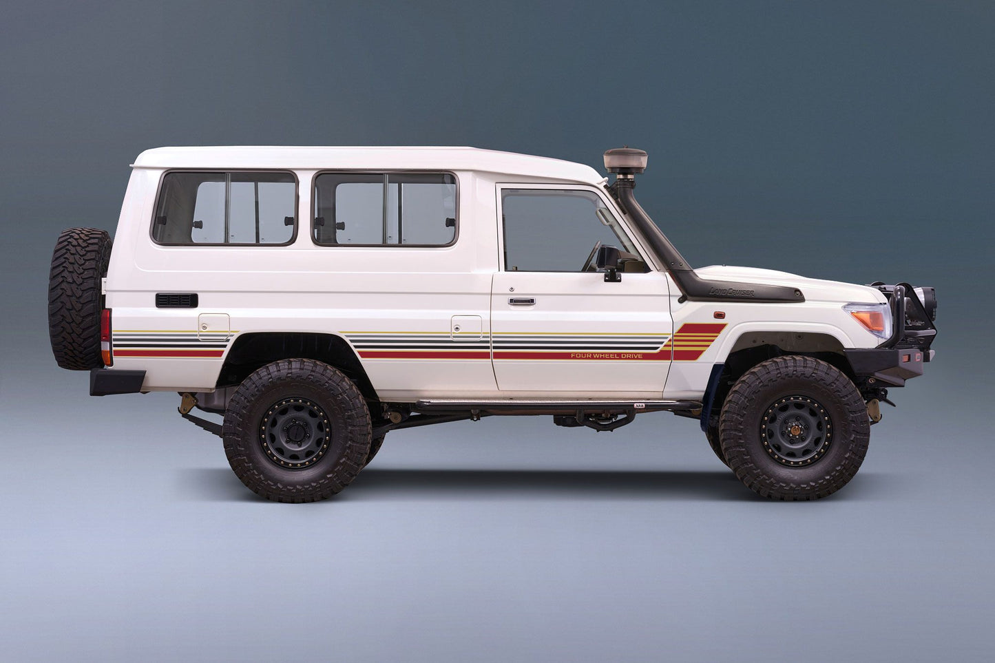 70 Series Land Cruiser Decal Body Stripe Kit (Townsville) - 78 Series Troop Carrier (1999-)