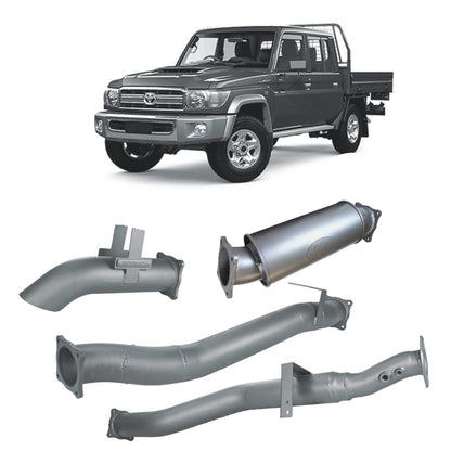 70 Series Land Cruiser Extreme Duty 4 DPF Back Exhaust - 79 Series Dual Cab