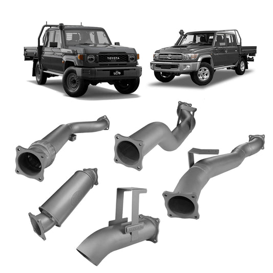 70 Series Land Cruiser Extreme Duty 4 Turbo Back Exhaust - 79 Series Dual Cab (2012 - 2024)