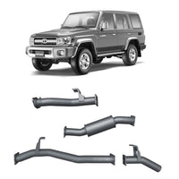 70 Series Land Cruiser Extreme Duty Exhaust - 76 Series Wagon (09/2016 - On)