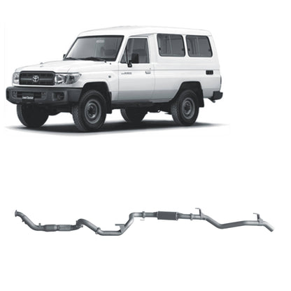 70 Series Land Cruiser Extreme Duty Exhaust - 78 Series 4.2L TD (01/2001 - 01/2007)
