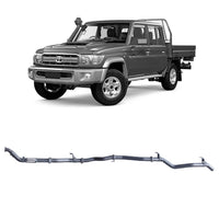 70 Series Land Cruiser Extreme Duty Exhaust - 79 Series Dual Cab with DPF Adapter