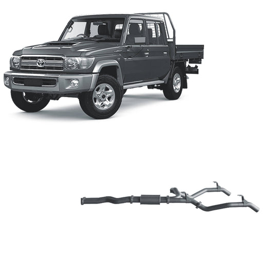 70 Series Land Cruiser Extreme Duty Twin Exhaust - 79 Series Single and Dual Cab (11/2016 - On)