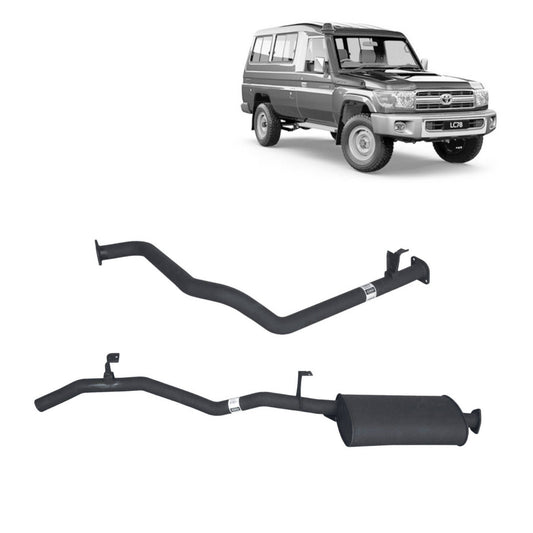 Performance 2.5" Exhaust System - 75/78 Series 4.2L 1HZ