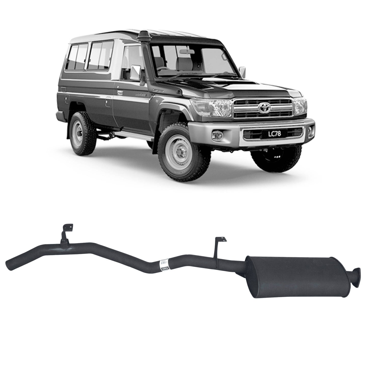 70 Series Land Cruiser Performance Headers and Exhaust - 75 and 78 Series 4.2L 1HZ