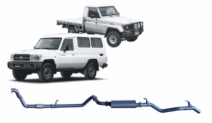 70 Series Land Cruiser Redback Extreme Duty Exhaust for Toyota Landcruiser 78 Series (01/1990 - 01/2007), Toyota Landcruiser 75 Series (03/1990 - 11/1999)
