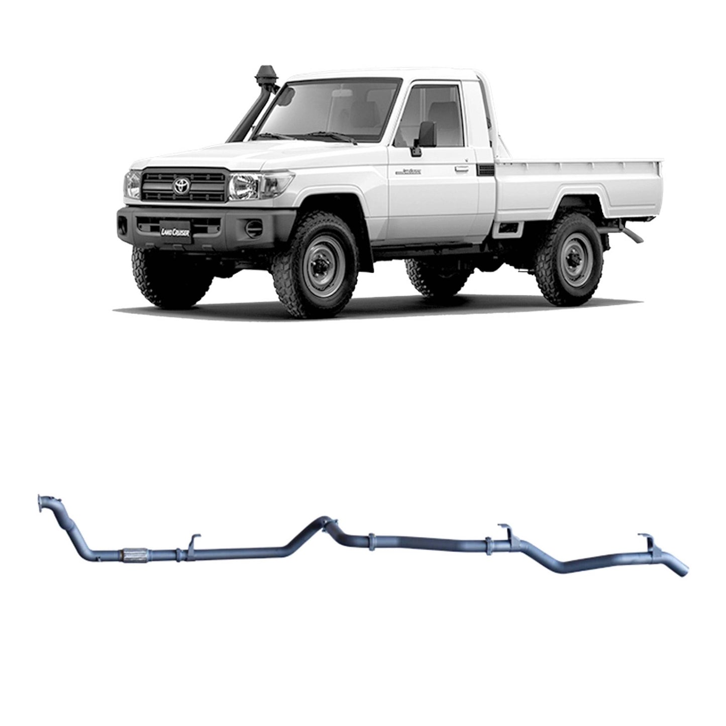 Toyota Land Cruiser Redback Extreme Duty Exhaust for Toyota Landcruiser 79 Series 4.2L 1HZ (10/1999 - 01/2007)