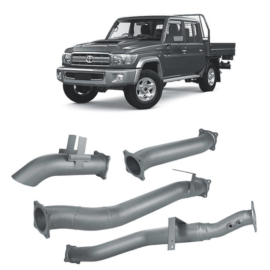 Extreme Duty 4" DPF Back Exhaust - 79 Series Dual Cab