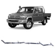 Extreme Duty 3" Turbo Back Exhaust for the Toyota LandCruiser 79 Series Dual Cab w/ Auxiliary Fuel Tank (01/2012 - 1 (view 4)