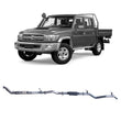 Extreme Duty 3" Turbo Back Exhaust for the Toyota LandCruiser 79 Series Dual Cab w/ Auxiliary Fuel Tank (01/2012 - 1 (view 3)