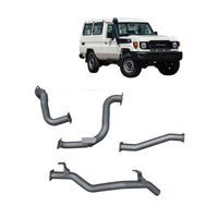 Extreme Duty 3" DPF Back Exhaust for the Toyota LandCruiser 78 Series Troop Carrier (11/2016 - On)